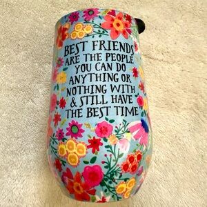 NEW Natural Life Best Friends Stainless Steel Insulated Travel Tumbler